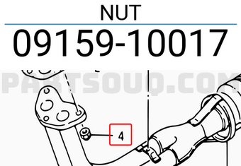 Suzuki 0915910017 NUT