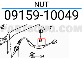 Suzuki 0915910049 NUT