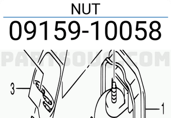 Suzuki 0915910058 NUT