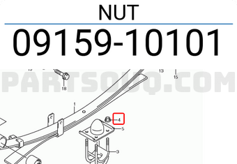 Suzuki 0915910101 NUT