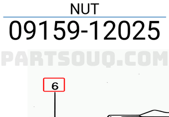 Suzuki 0915912025 NUT