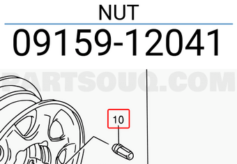 Suzuki 0915912041 NUT