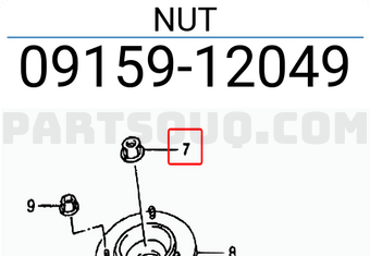 Suzuki 0915912049 NUT