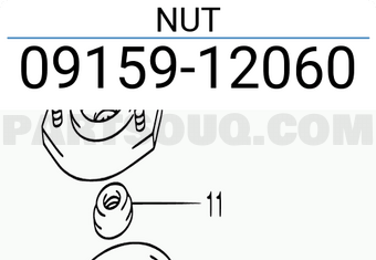 Suzuki 0915912060 NUT