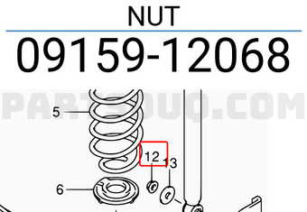 Suzuki 0915912068 NUT