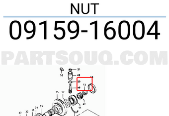 Suzuki 0915916004 NUT
