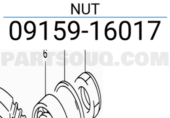 Suzuki 0915916017 NUT