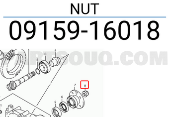 Suzuki 0915916018 NUT