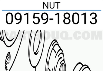 Suzuki 0915918013 NUT