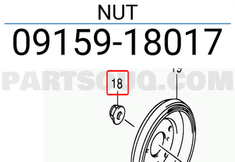 Suzuki 0915918017 NUT