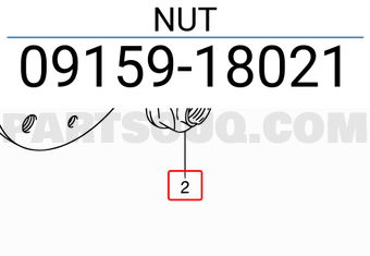 Suzuki 0915918021 NUT