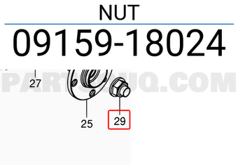 Suzuki 0915918024 NUT
