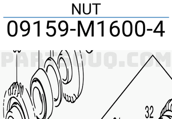 Suzuki 09159M16004 NUT