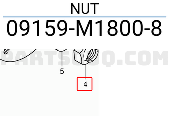 Suzuki 09159M18008 NUT