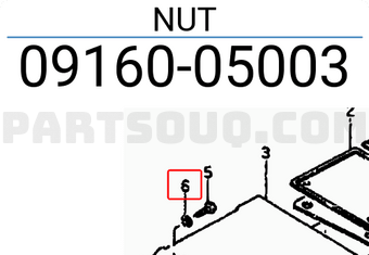 Suzuki 0916005003 NUT