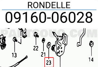 Suzuki 0916006028 RONDELLE