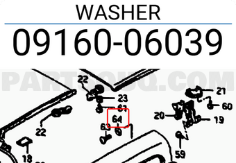 Suzuki 0916006039 WASHER