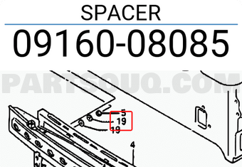 Suzuki 0916008085 SPACER