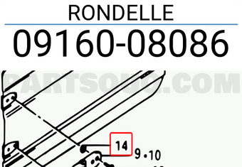 Suzuki 0916008086 RONDELLE
