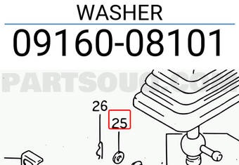Suzuki 0916008101 WASHER