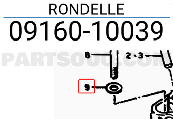 Suzuki 0916010039 RONDELLE