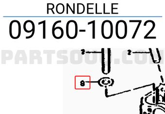 Suzuki 0916010072 RONDELLE