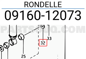 Suzuki 0916012073 RONDELLE