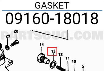 Suzuki 0916018018 GASKET