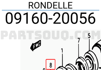 Suzuki 0916020056 RONDELLE