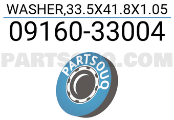 Suzuki 0916033004 WASHER,33.5X41.8X1.05