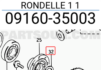 Suzuki 0916035003 RONDELLE 1 1