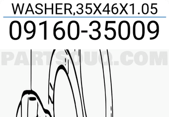 Suzuki 0916035009 WASHER,35X46X1.05