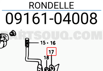 Suzuki 0916104008 RONDELLE