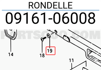 Suzuki 0916106008 RONDELLE
