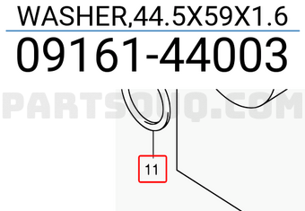 Suzuki 0916144003 WASHER,44.5X59X1.6