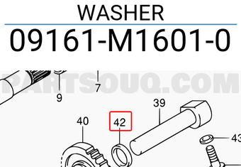 Suzuki 09161M16010 WASHER