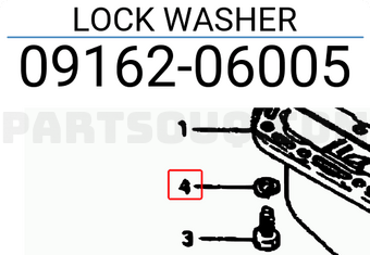 Suzuki 0916206005 LOCK WASHER