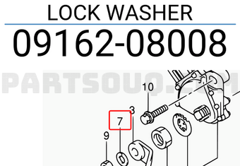 Suzuki 0916208008 LOCK WASHER