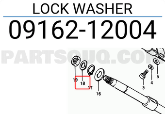 Suzuki 0916212004 LOCK WASHER