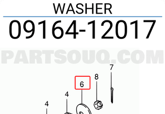Suzuki 0916412017 WASHER