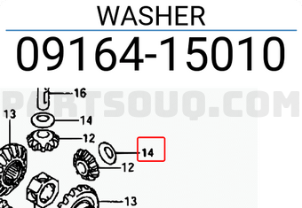 Suzuki 0916415010 WASHER