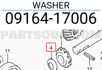 Suzuki 0916417006 WASHER