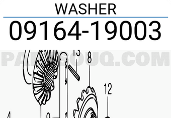 Suzuki 0916419003 WASHER