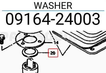 Suzuki 0916424003 WASHER