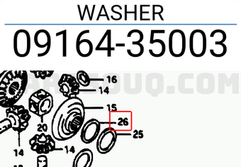 Suzuki 0916435003 WASHER