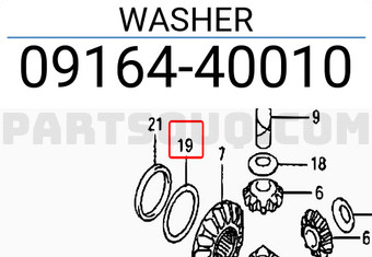 Suzuki 0916440010 WASHER
