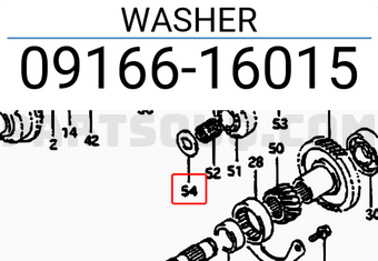 Suzuki 0916616015 WASHER