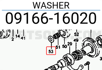 Suzuki 0916616020 WASHER