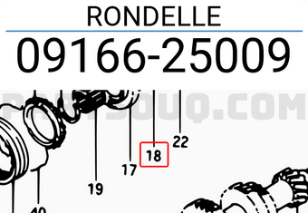 Suzuki 0916625009 RONDELLE