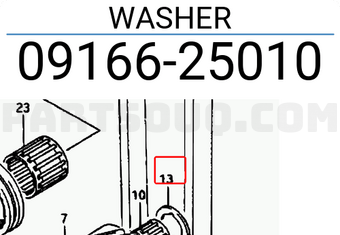 Suzuki 0916625010 WASHER